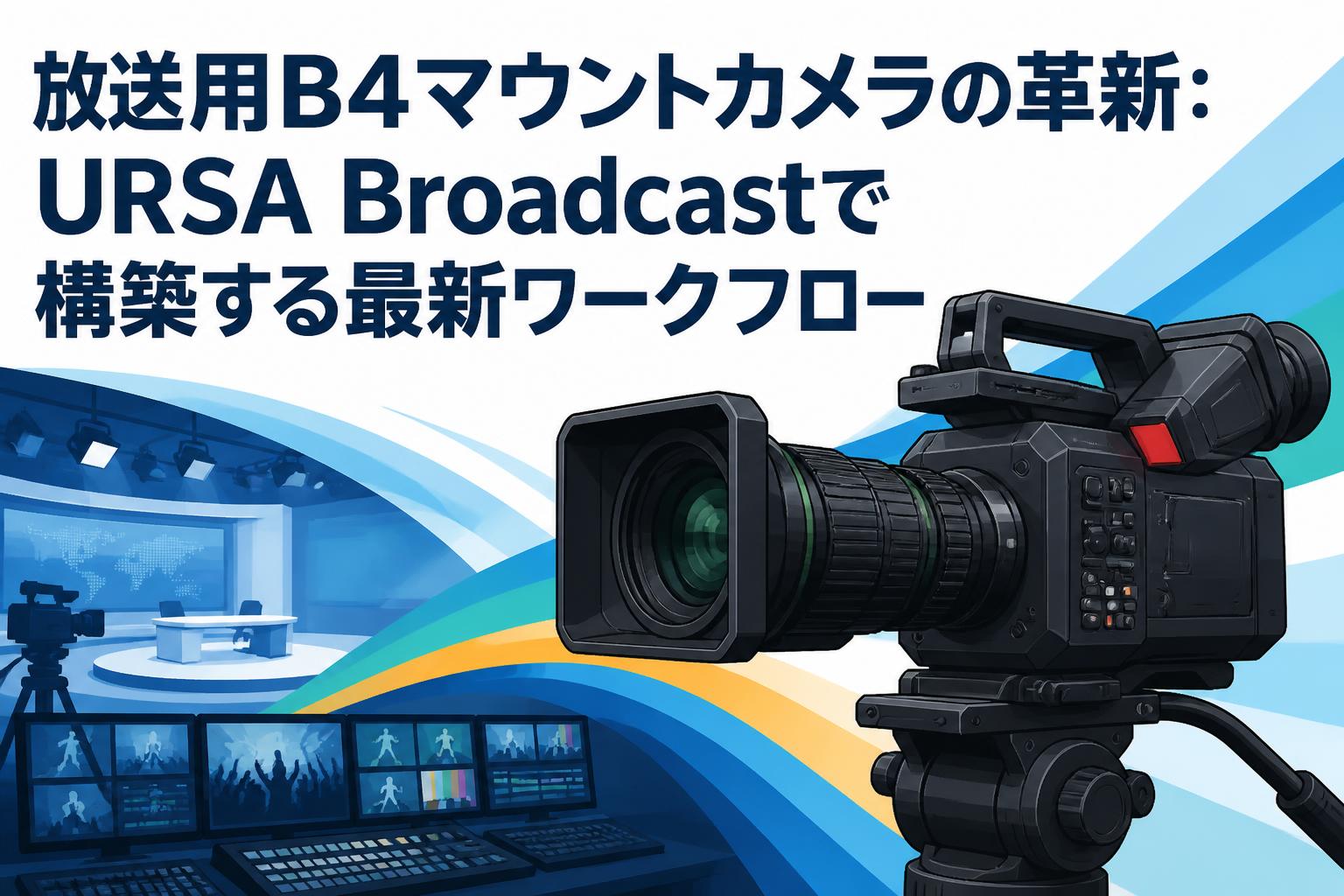 放送用B4マウントカメラの革新：URSA Broadcastで構築する最新