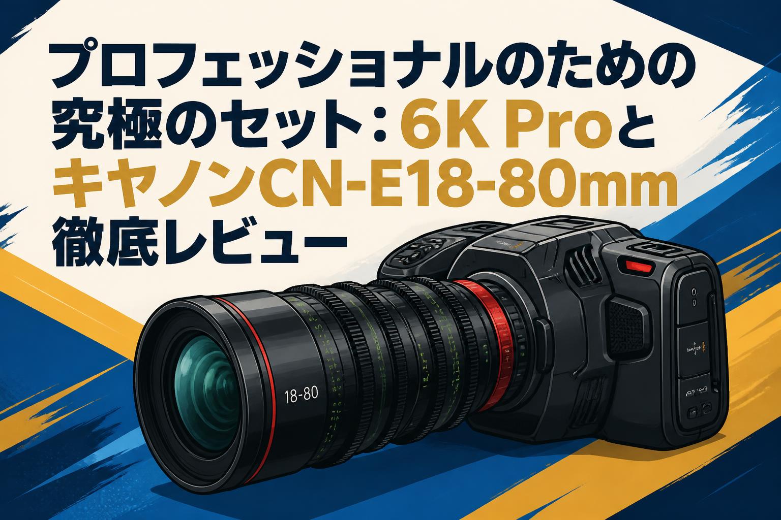 プロフェッショナルのための究極のセット：6K ProとキヤノンCN-E18