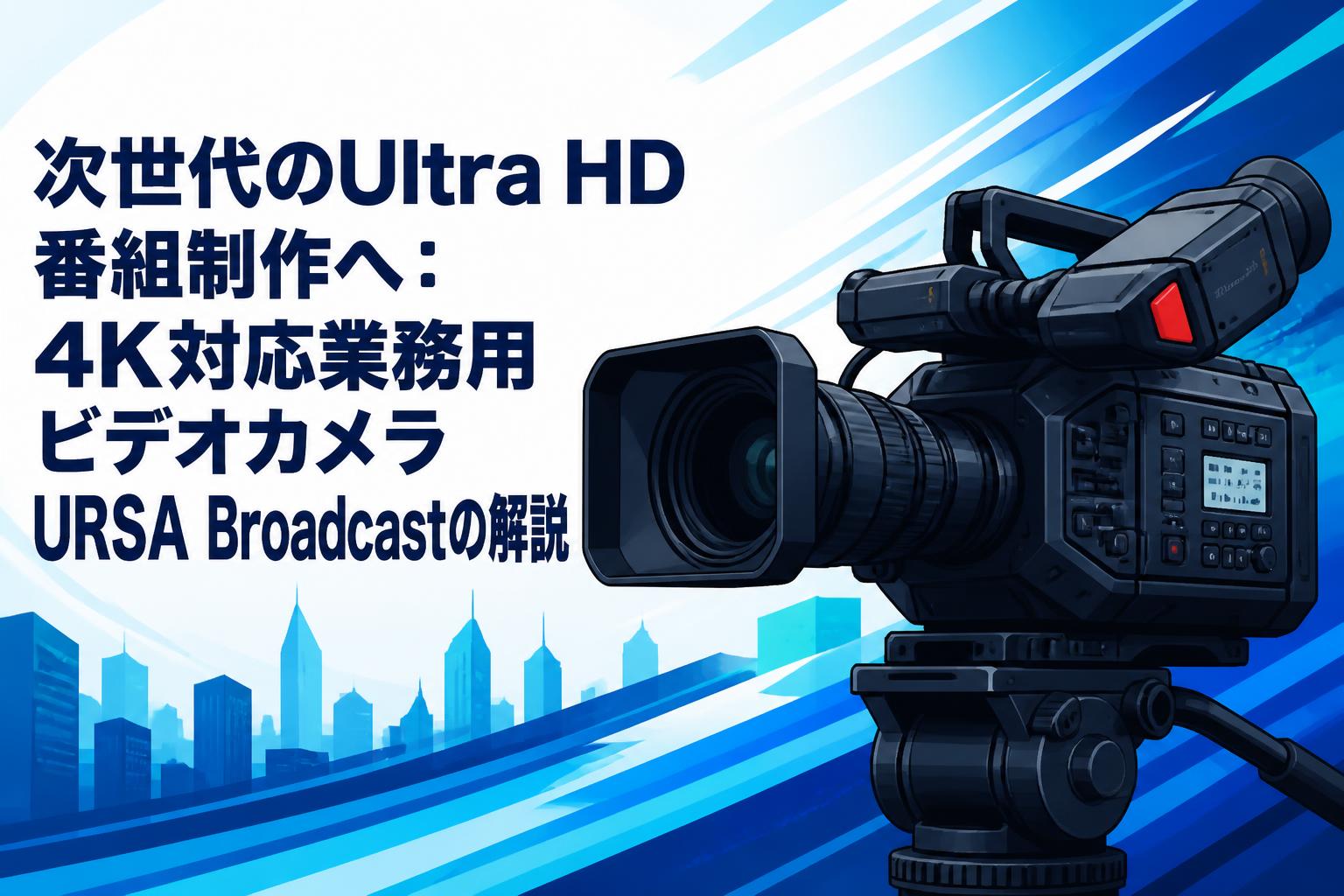 4Kビデオカメラ　動作確認済 次世代のUltra HD番組制作へ：4K対応業務用ビデオカメラURSA Broadcast