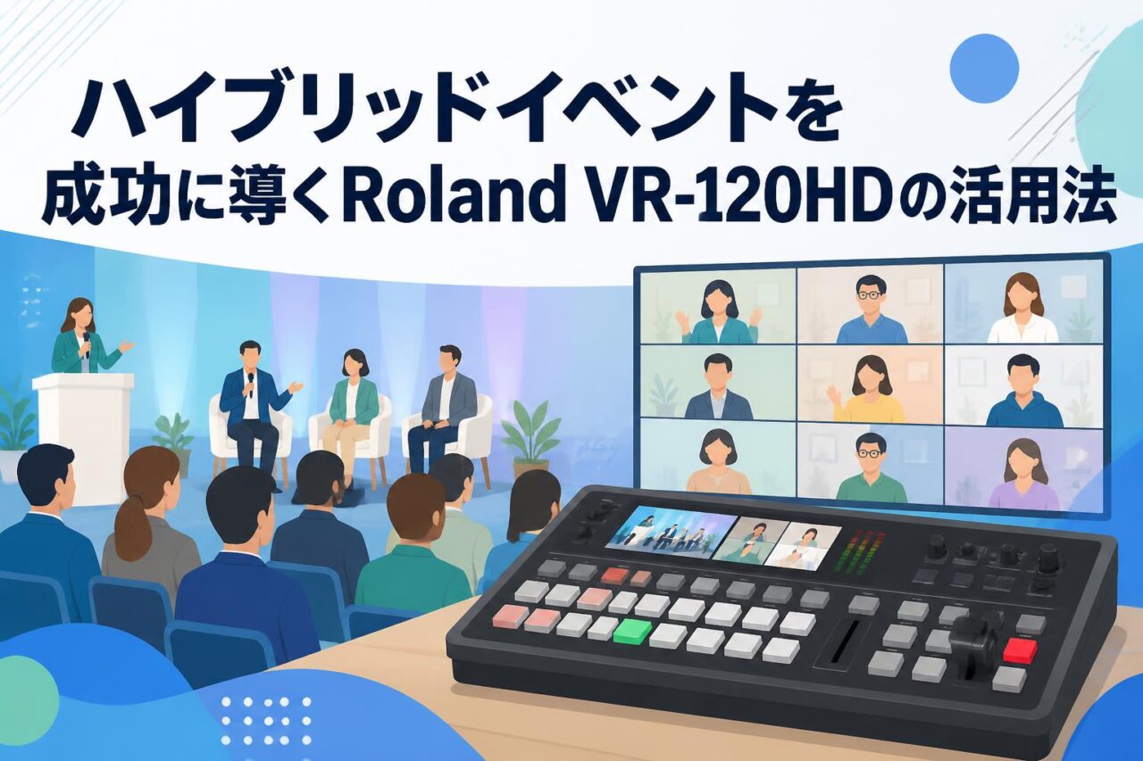 ハイブリッドイベントを成功に導くRoland VR-120HDの活用法 | PANDA