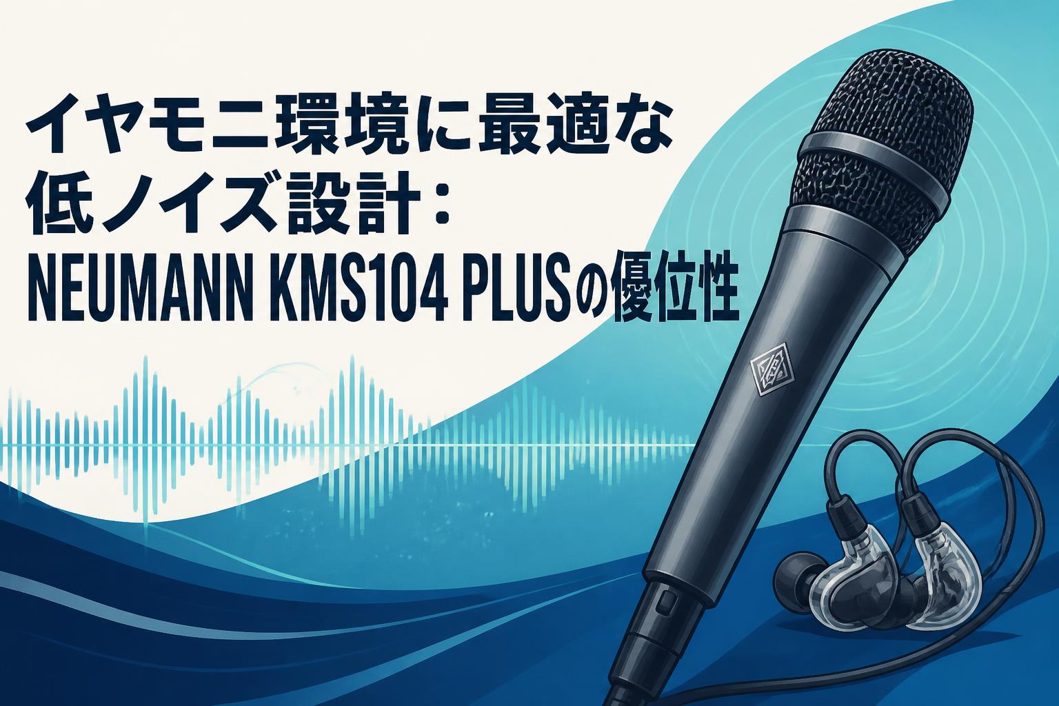 イヤモニ環境に最適な低ノイズ設計：NEUMANN KMS104 PLUSの優位性
