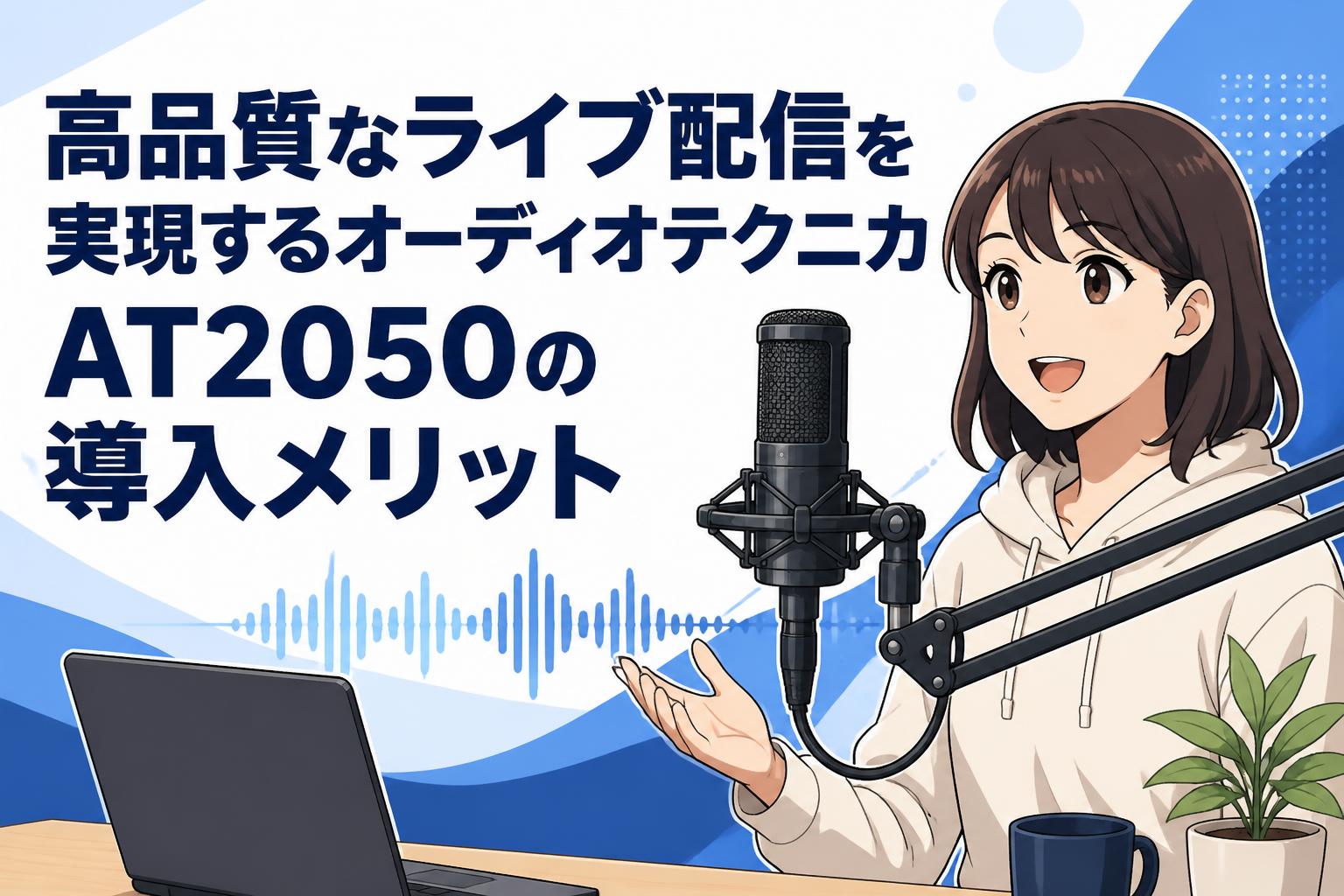 高品質なライブ配信を実現するオーディオテクニカAT2050の導入メリット