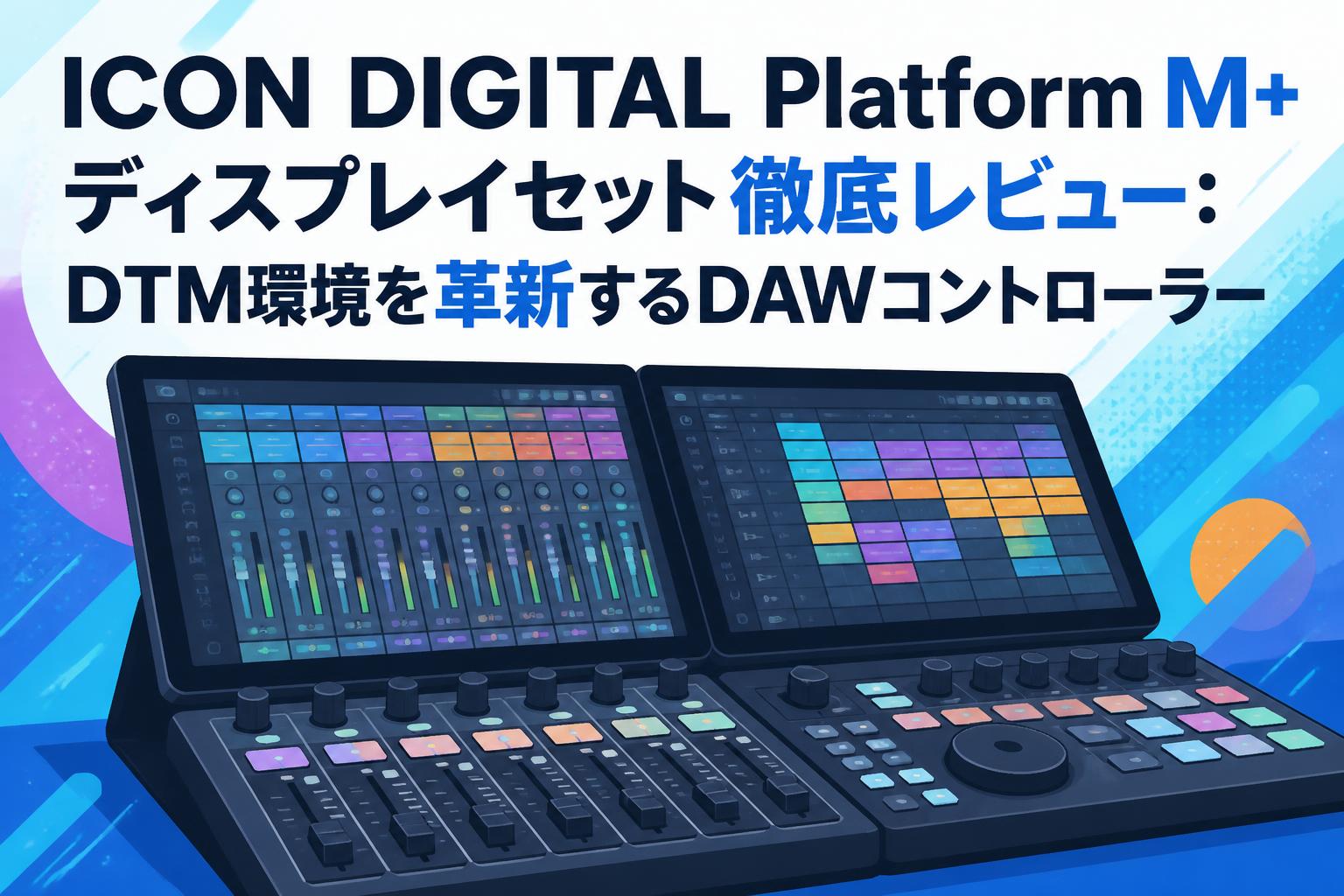 ICON DIGITAL Platform M+ ディスプレイセット徹底レビュー：DTM環境を