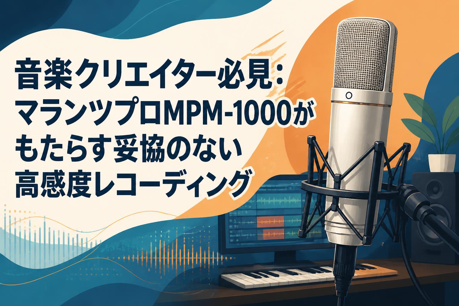 音楽クリエイター必見：マランツプロMPM-1000がもたらす妥協のない高