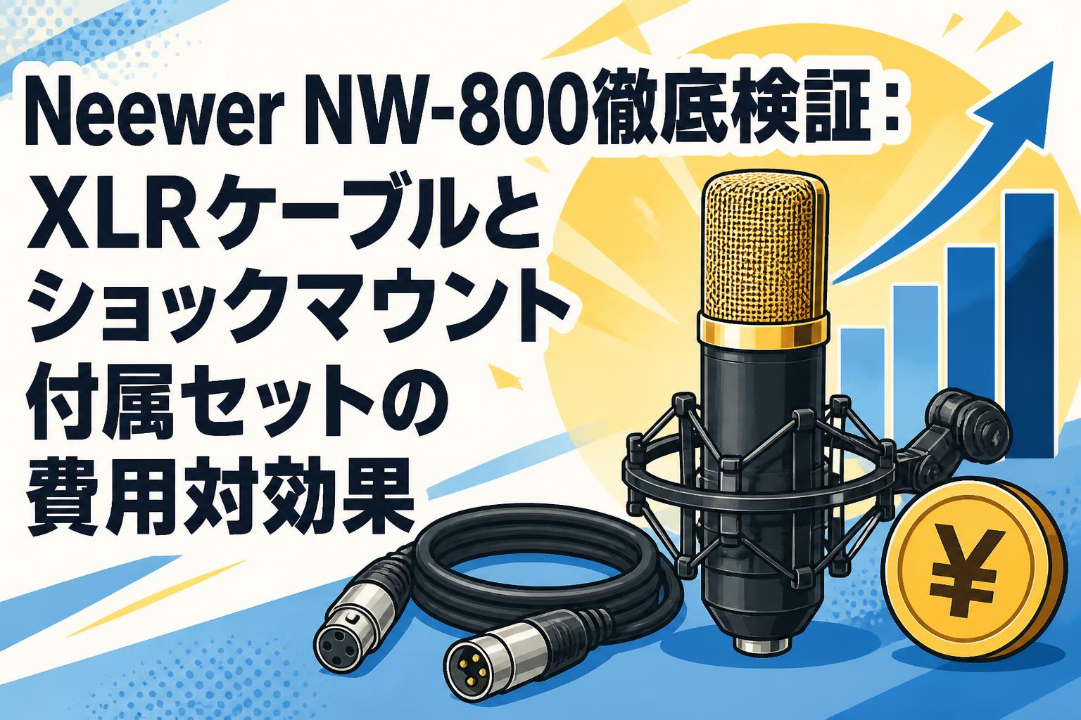 Neewer NW-800徹底検証：XLRケーブルとショックマウント付属セットの