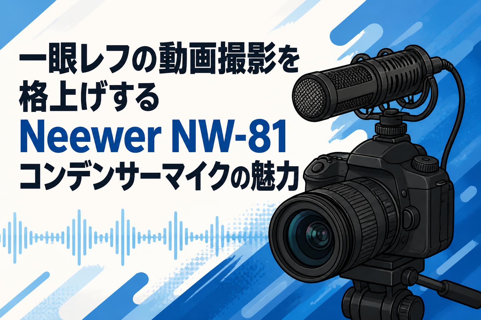 値引有　NEEWER NW-81 コンデンサーショットガンマイク 一眼レフの動画撮影を格上げするNeewer NW-81コンデンサーマイクの魅力