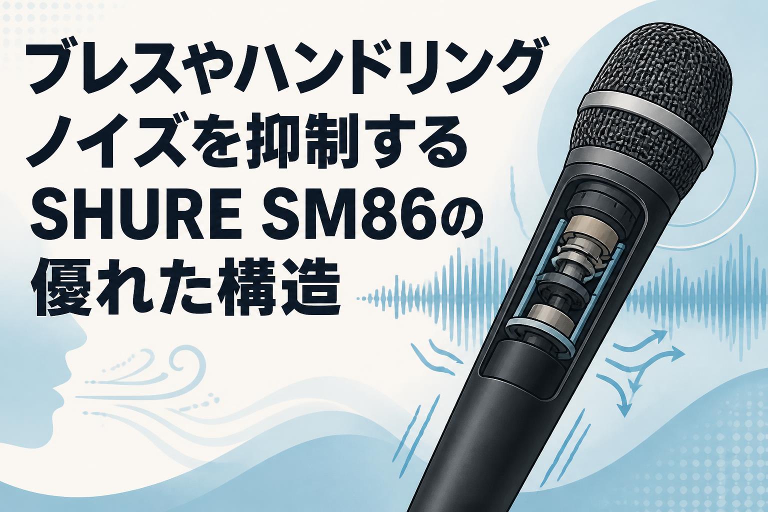 ブレスやハンドリングノイズを抑制するSHURE SM86の優れた構造 | PANDA