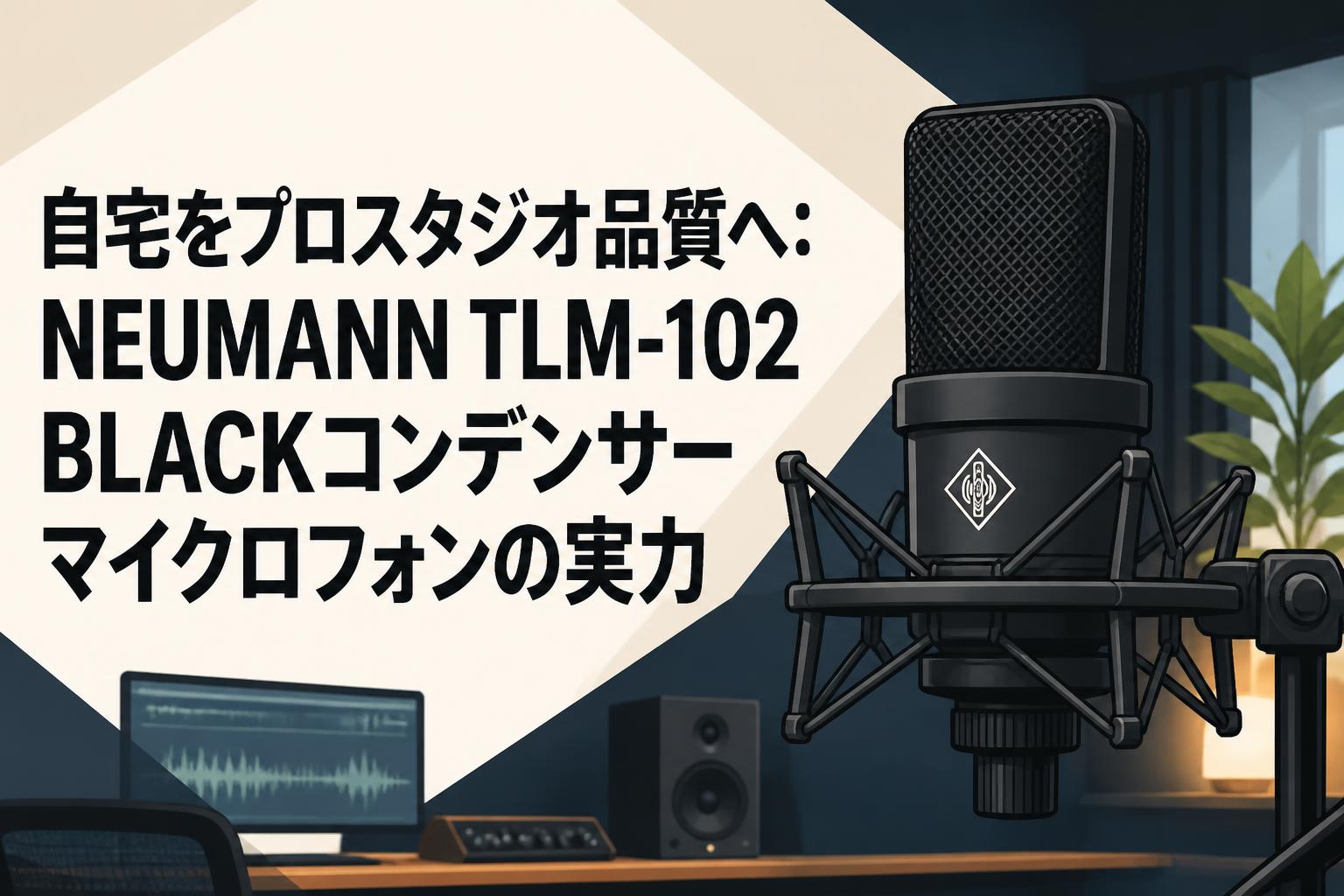 自宅をプロスタジオ品質へ：NEUMANN TLM-102 BLACKコンデンサー