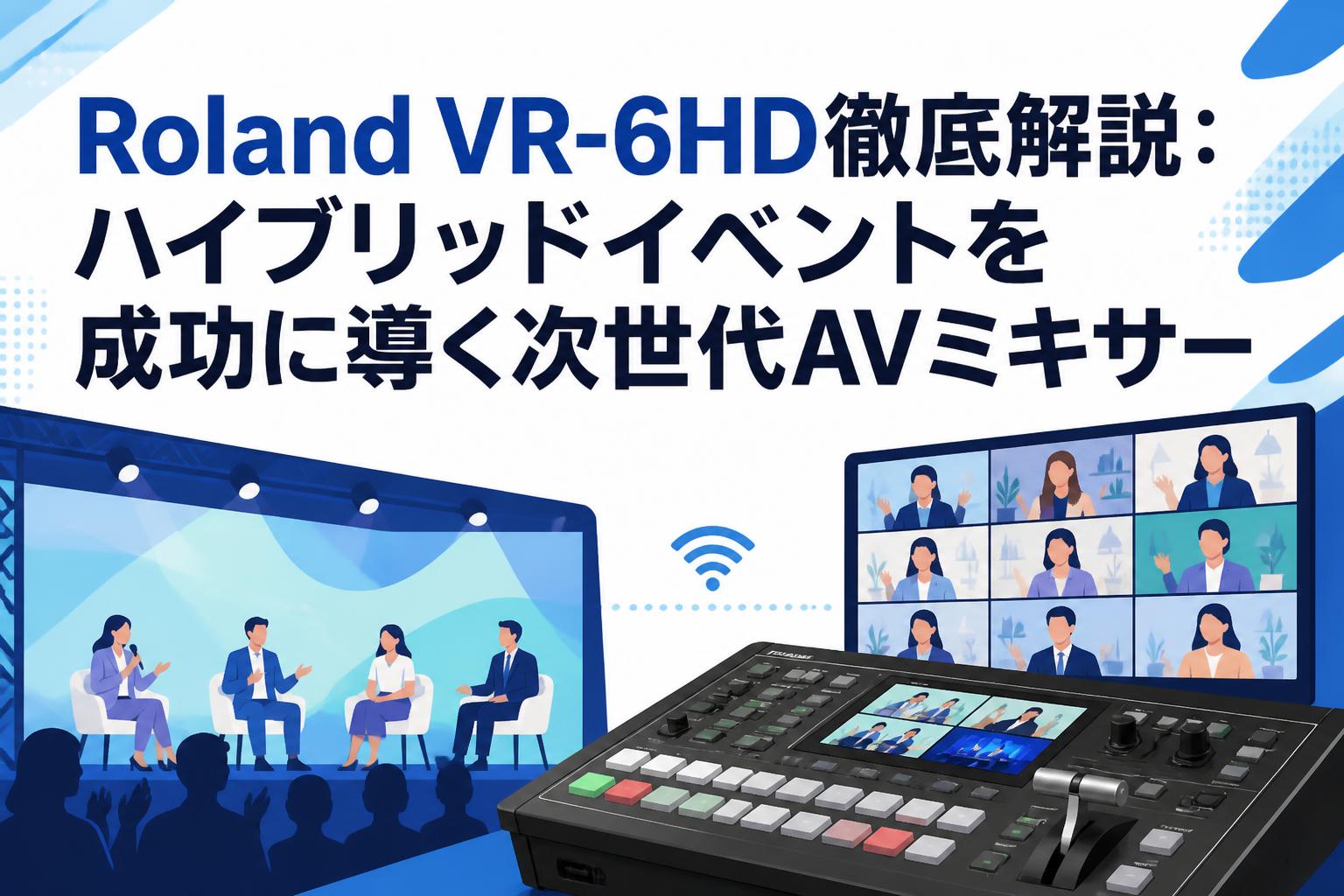 Roland VR-6HD徹底解説：ハイブリッドイベントを成功に導く次世代AV