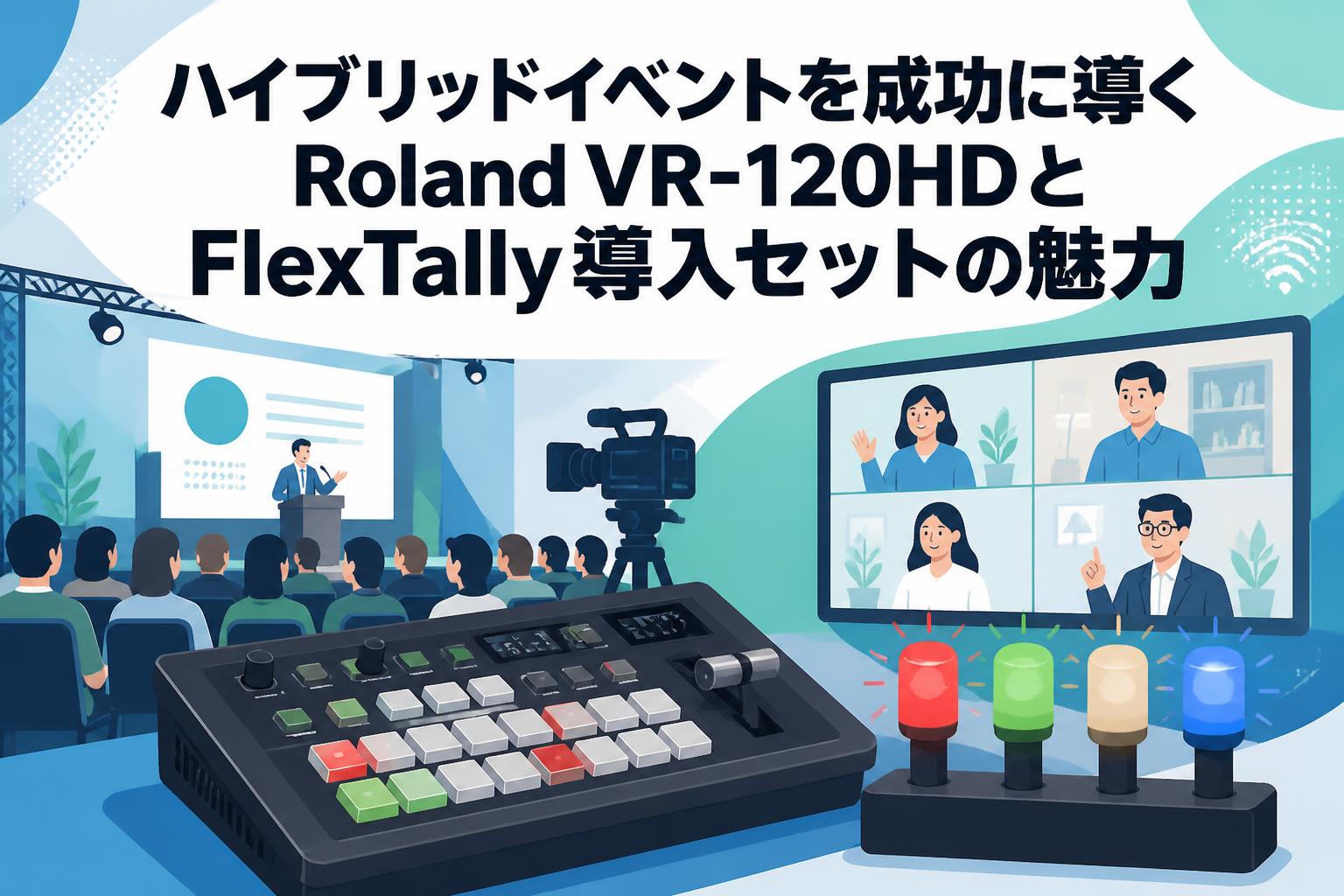 ハイブリッドイベントを成功に導くRoland VR-120HDとFlexTally導入