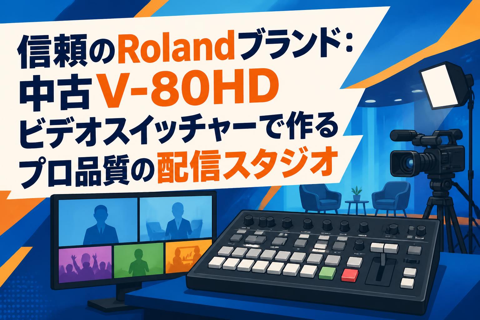 信頼のRolandブランド：中古V-80HDビデオスイッチャーで作るプロ品質の
