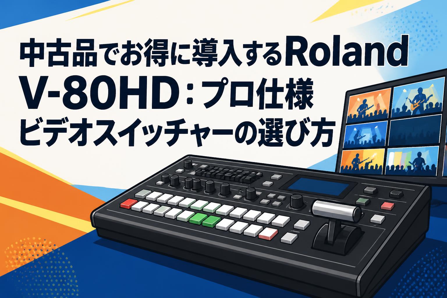 中古品でお得に導入するRoland V-80HD：プロ仕様ビデオスイッチャーの