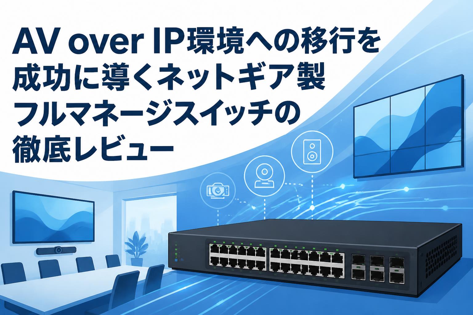 AV over IP環境への移行を成功に導くネットギア製フルマネージスイッチ