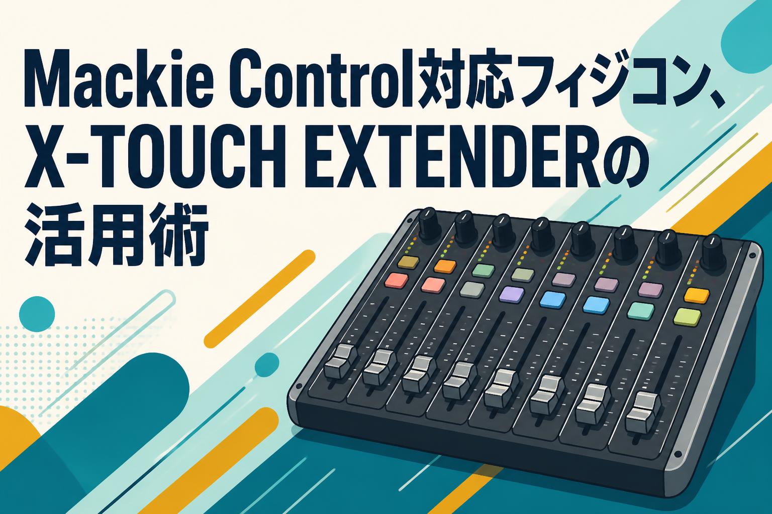 Mackie Control対応フィジコン、X-TOUCH EXTENDERの活用術 | PANDA
