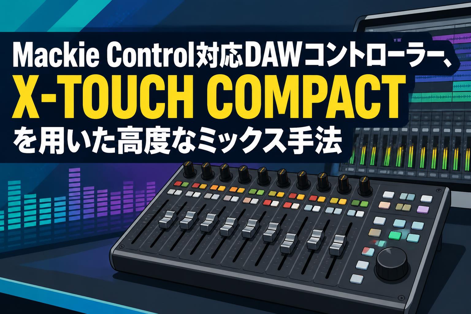 Mackie Control対応DAWコントローラー、X-TOUCH COMPACTを用いた高度な
