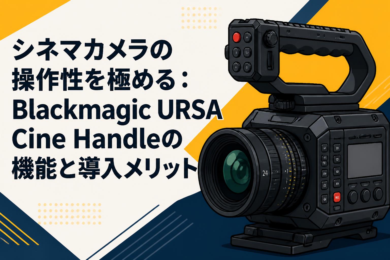 シネマカメラの操作性を極める：Blackmagic URSA Cine Handleの機能と