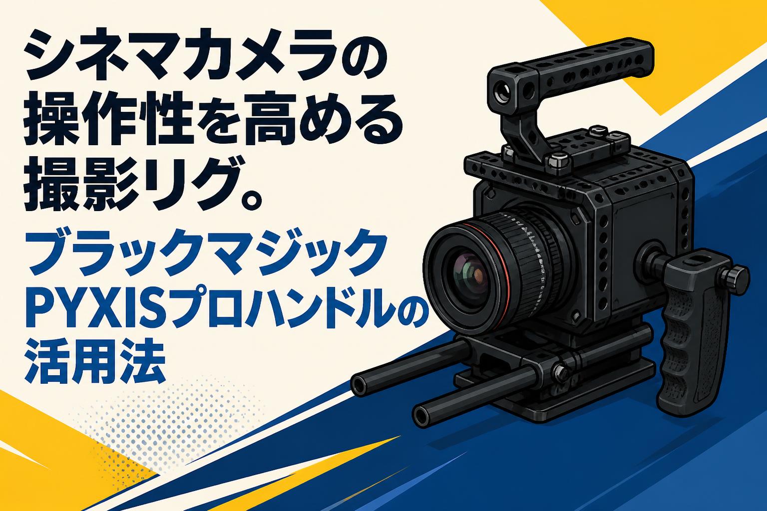 デジタルカメラ、フィル厶カメラ、ビデオカメラ、まとめ シネマカメラの操作性を高める撮影リグ。ブラックマジックPYXISプロ