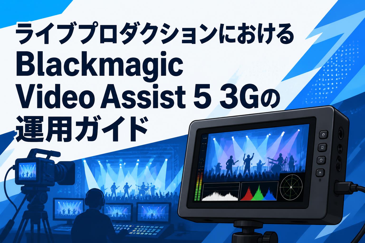 ライブプロダクションにおけるBlackmagic Video Assist 5 3Gの運用
