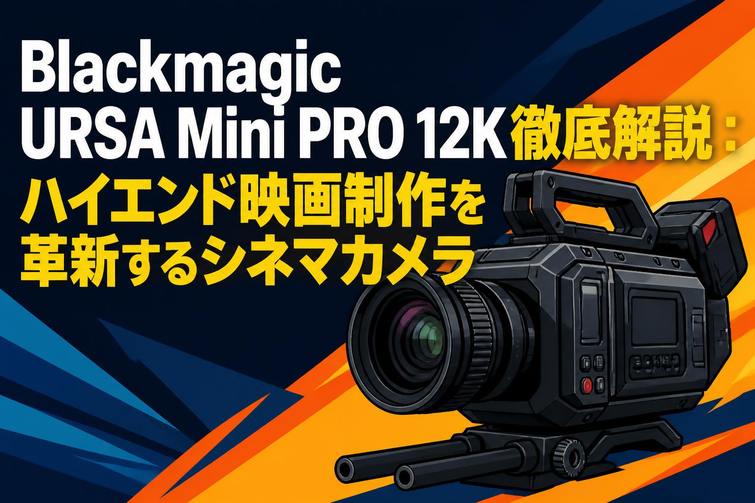 Blackmagic URSA Mini PRO 12K徹底解説：ハイエンド映画制作を革新する