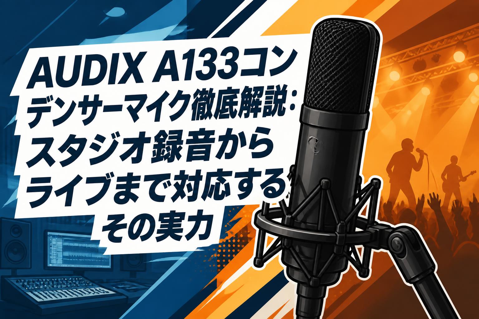 AUDIX A133コンデンサーマイク徹底解説：スタジオ録音からライブまで