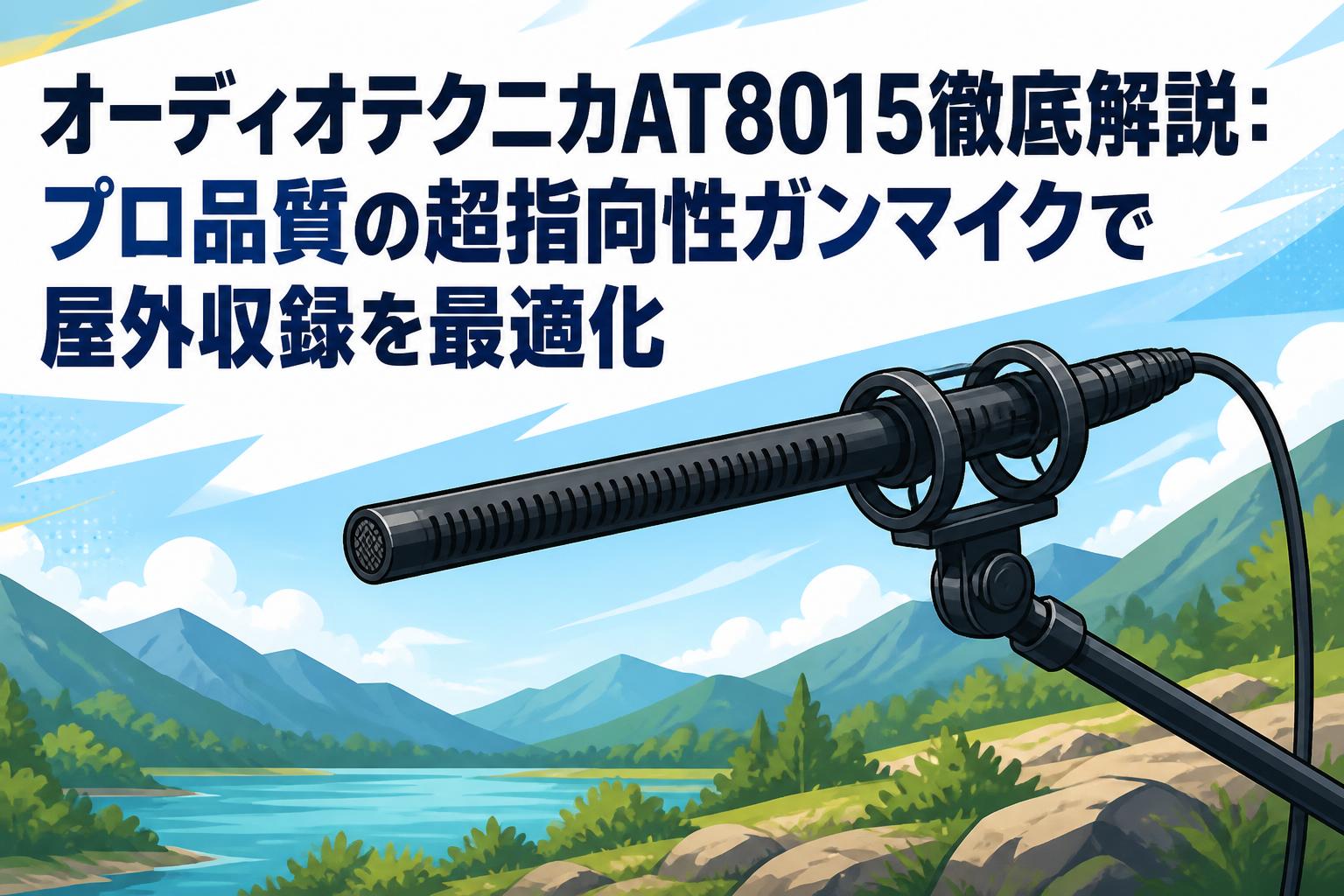 AT8015 オーディオテクニカ　ガンマイク ２本セット オーディオテクニカAT8015徹底解説：プロ品質の超指向性ガンマイクで