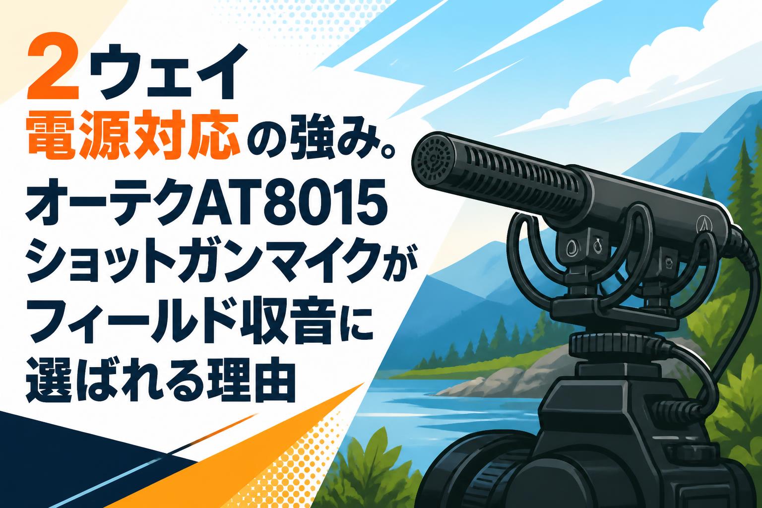2ウェイ電源対応の強み。オーテクAT8015ショットガンマイクが