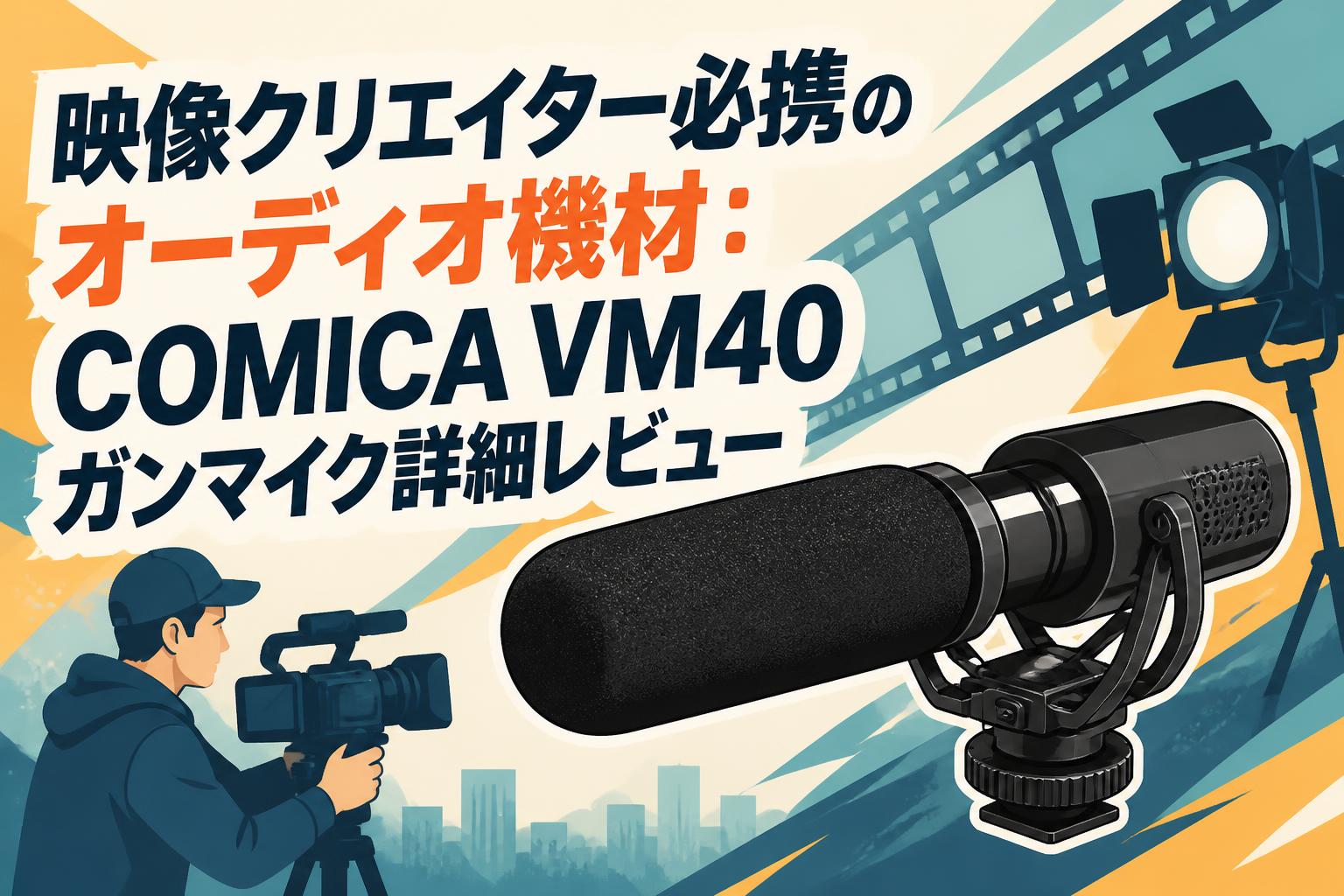 映像クリエイター必携のオーディオ機材：COMICA VM40ガンマイク詳細