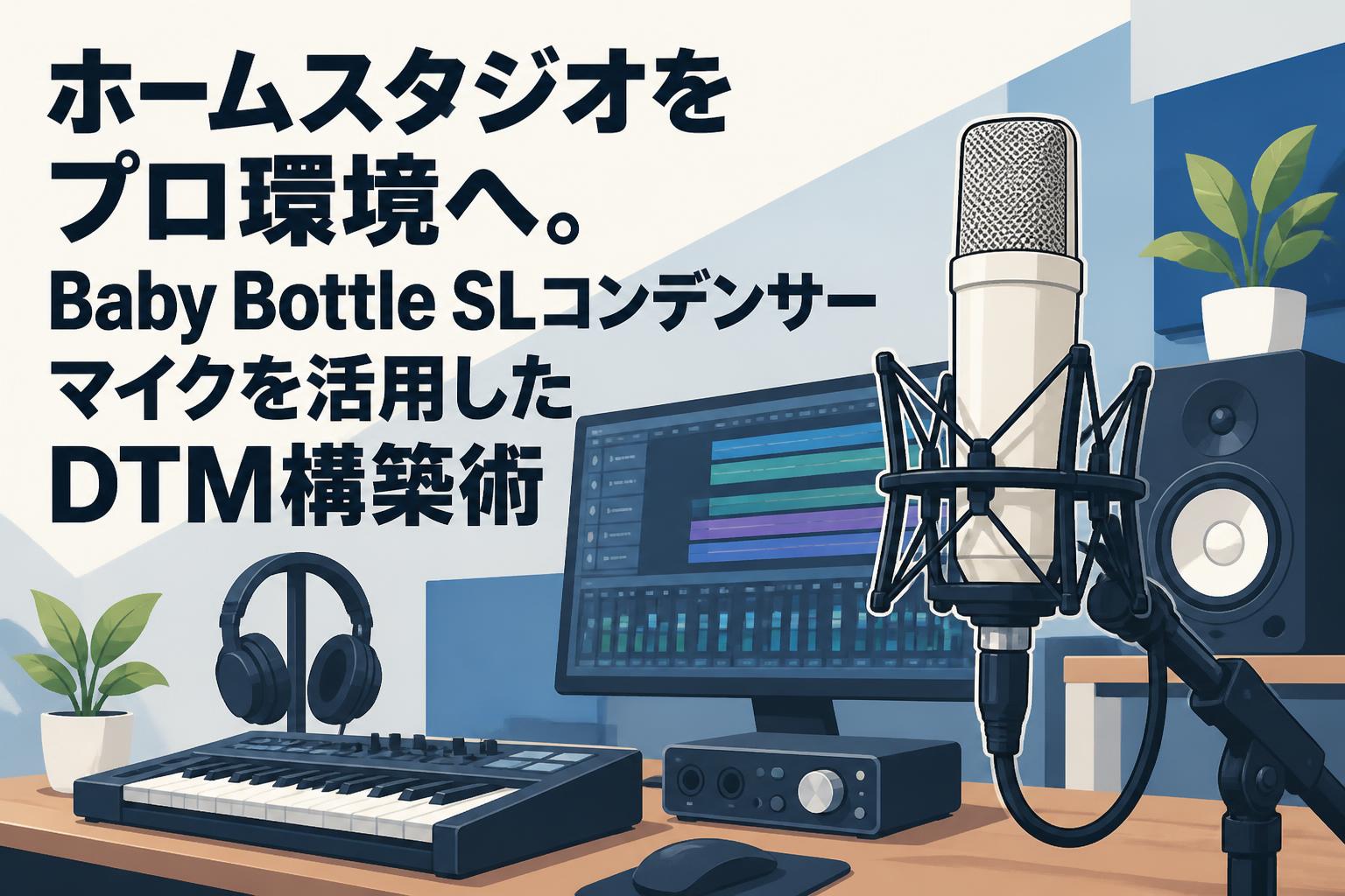 ホームスタジオをプロ環境へ。Baby Bottle SLコンデンサーマイクを活用