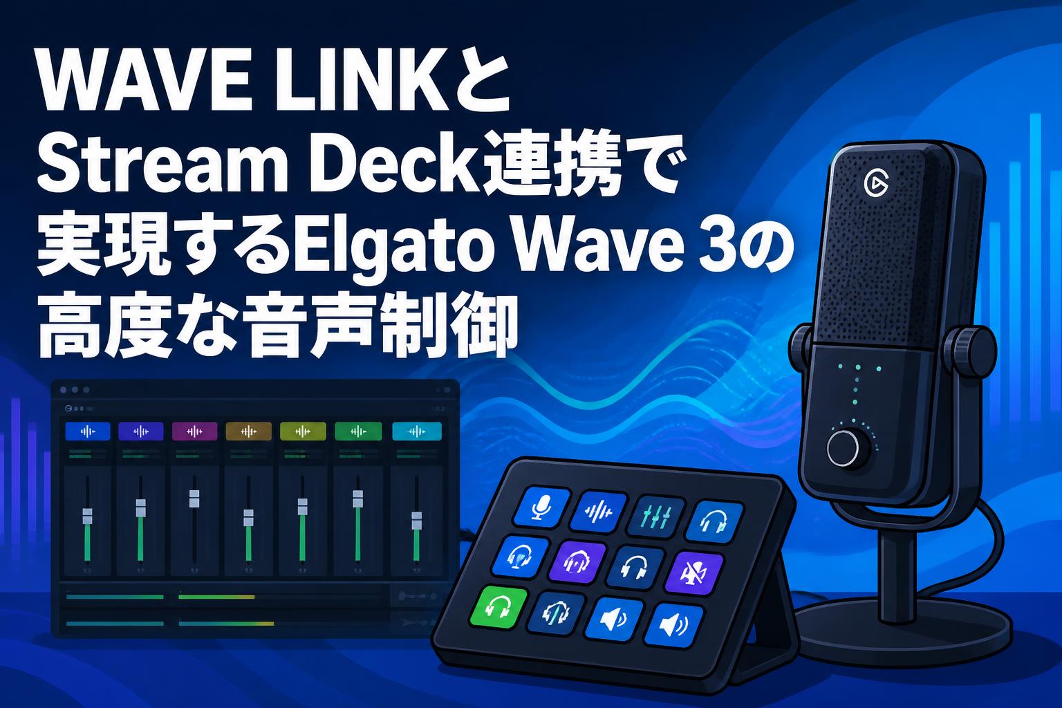 WAVE LINKとStream Deck連携で実現するElgato Wave 3の高度な音声制御