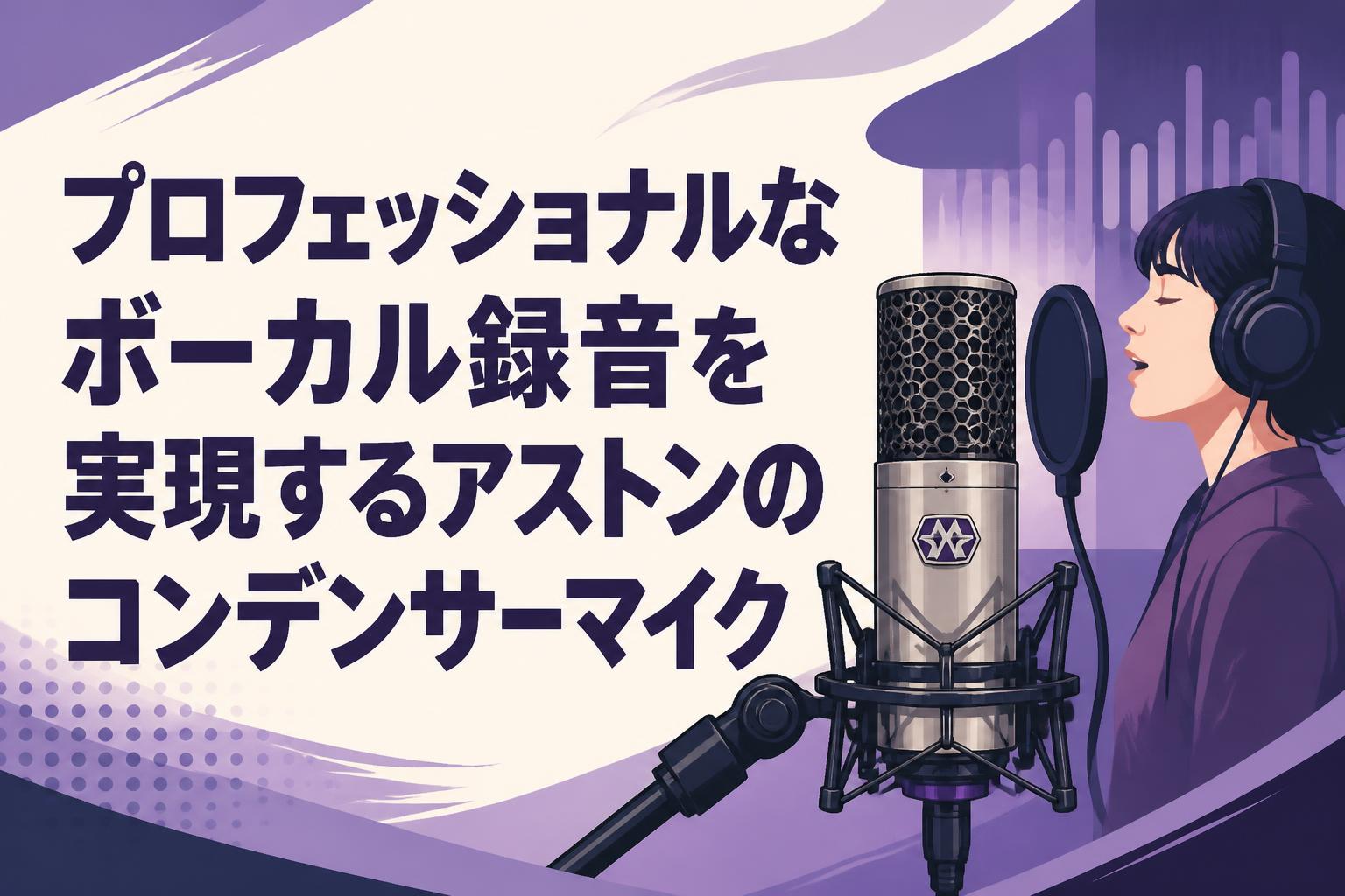 【まとめ売り】録音機器　コンデンサーマイク　ヘッドフォン プロフェッショナルなボーカル録音を実現するアストンのコンデンサー