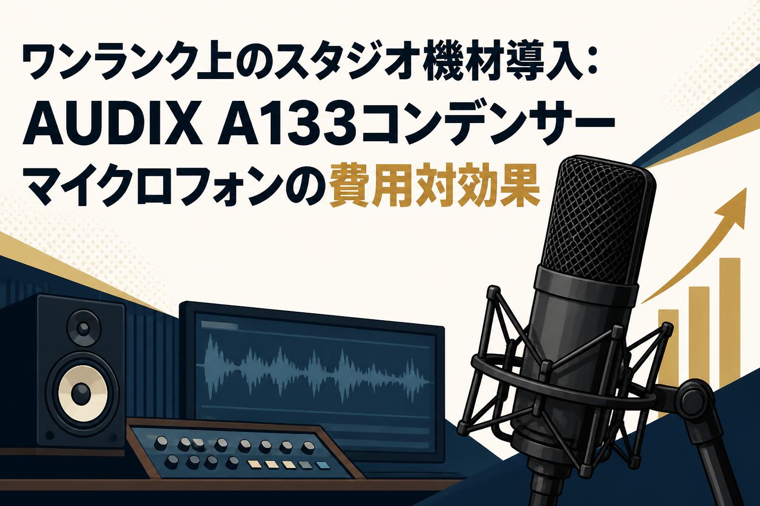 ワンランク上のスタジオ機材導入：AUDIX A133コンデンサー