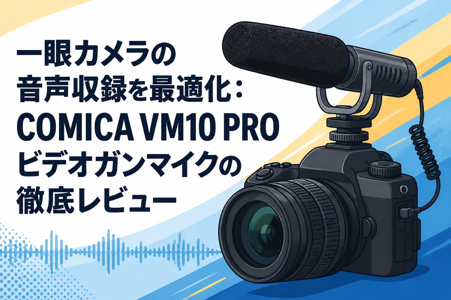 一眼カメラの音声収録を最適化：COMICA VM10 PROビデオガンマイクの
