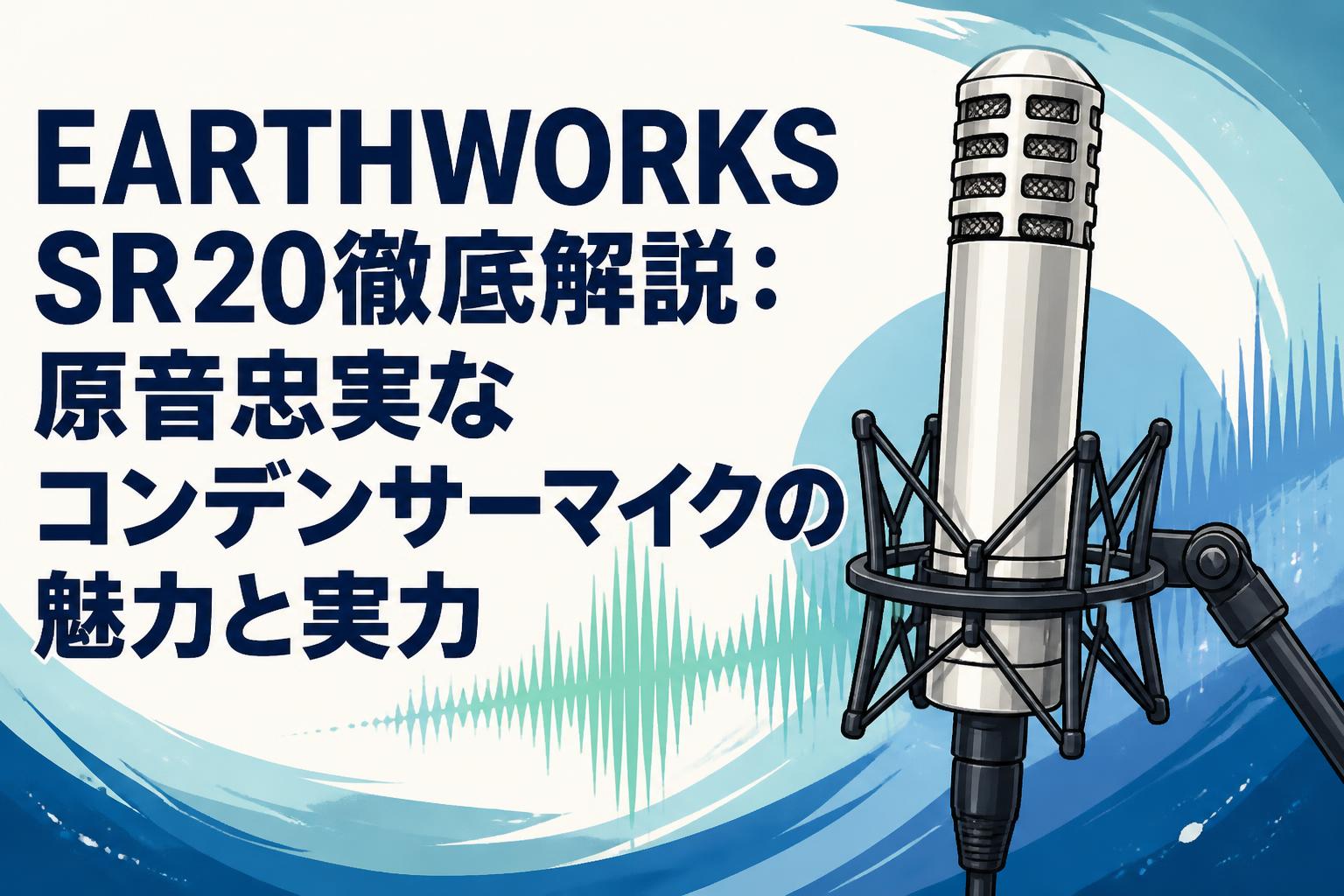 EARTHWORKS SR20徹底解説：原音忠実なコンデンサーマイクの魅力と実力
