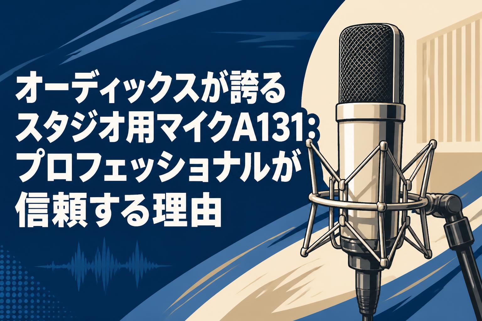 オーディックスが誇るスタジオ用マイクA131：プロフェッショナルが信頼