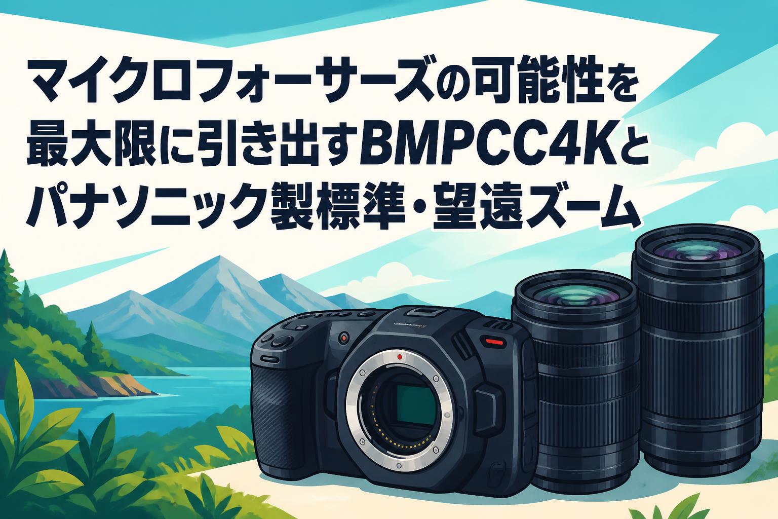 マイクロフォーサーズの可能性を最大限に引き出すBMPCC4Kと