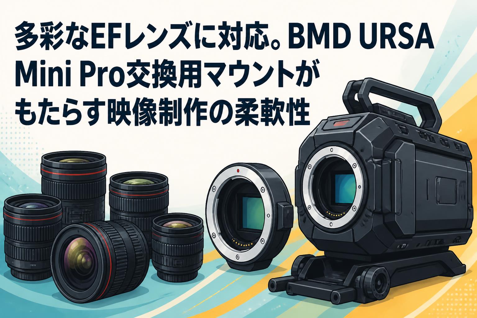 多彩なEFレンズに対応。BMD URSA Mini Pro交換用マウントがもたらす