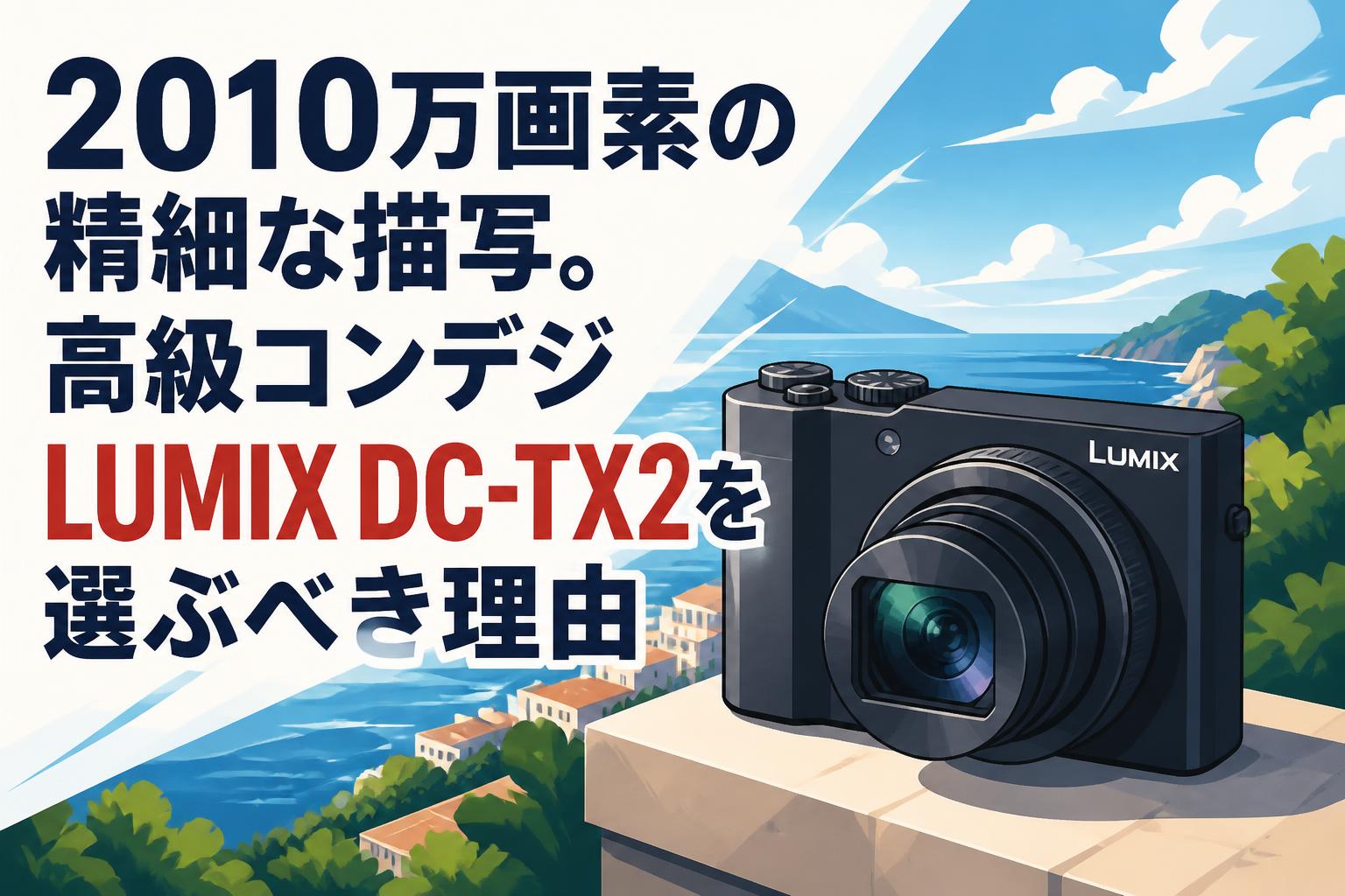 2010万画素の精細な描写。高級コンデジLUMIX DC-TX2を選ぶべき理由