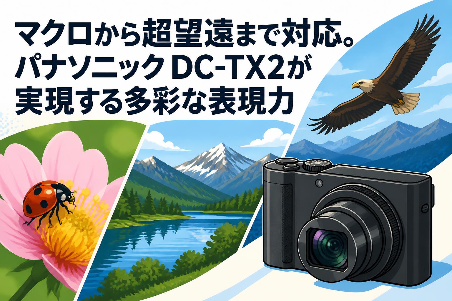マクロから超望遠まで対応。パナソニック DC-TX2が実現する多彩な表現