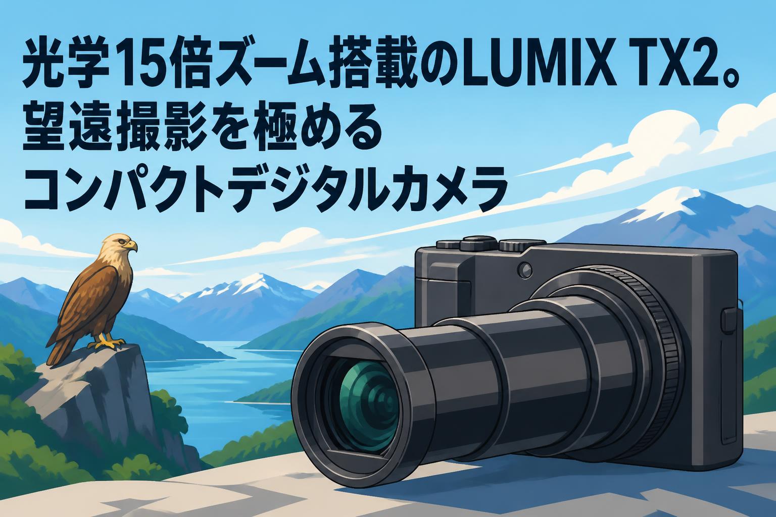 光学15倍ズーム搭載のLUMIX TX2。望遠撮影を極めるコンパクトデジタル