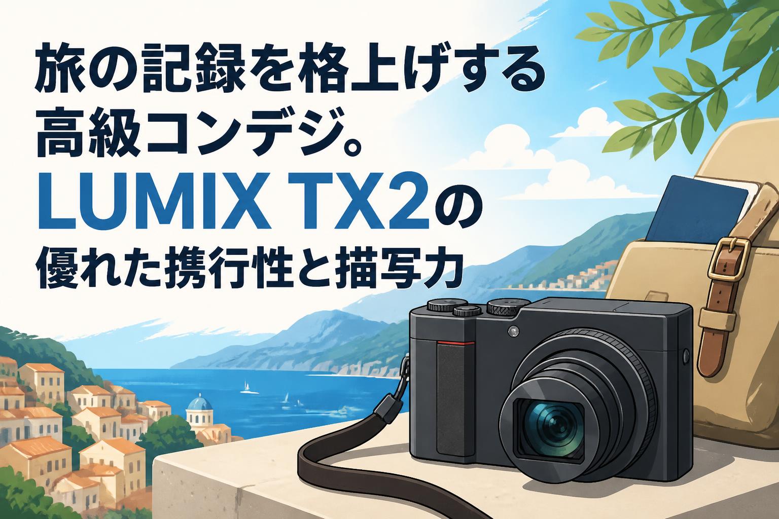 旅の記録を格上げする高級コンデジ。LUMIX TX2の優れた携行性と描写力
