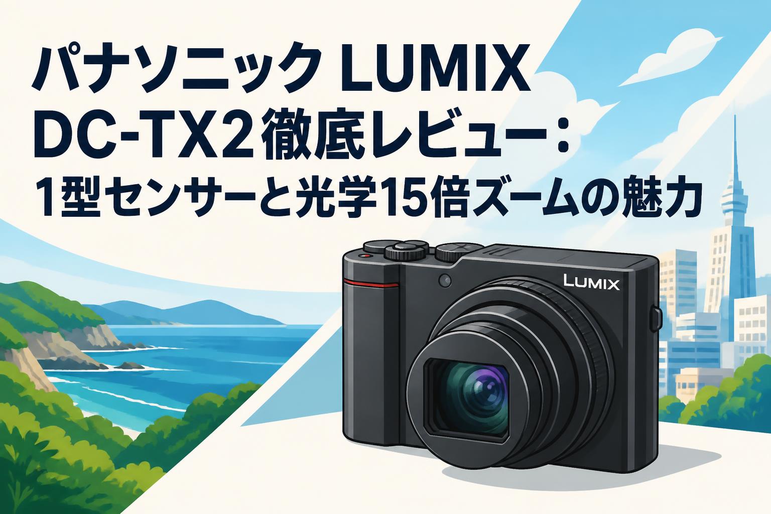 パナソニック LUMIX DC-TX2徹底レビュー：1型センサーと光学15倍ズーム