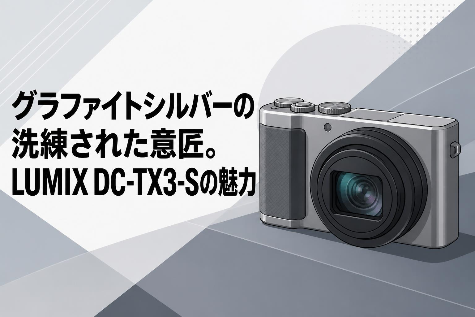 パナソニック デジタルカメラ LUMIX DC-TX3-S シルバー グラファイトシルバーの洗練された意匠。LUMIX DC-TX3-Sの魅力 | PANDA