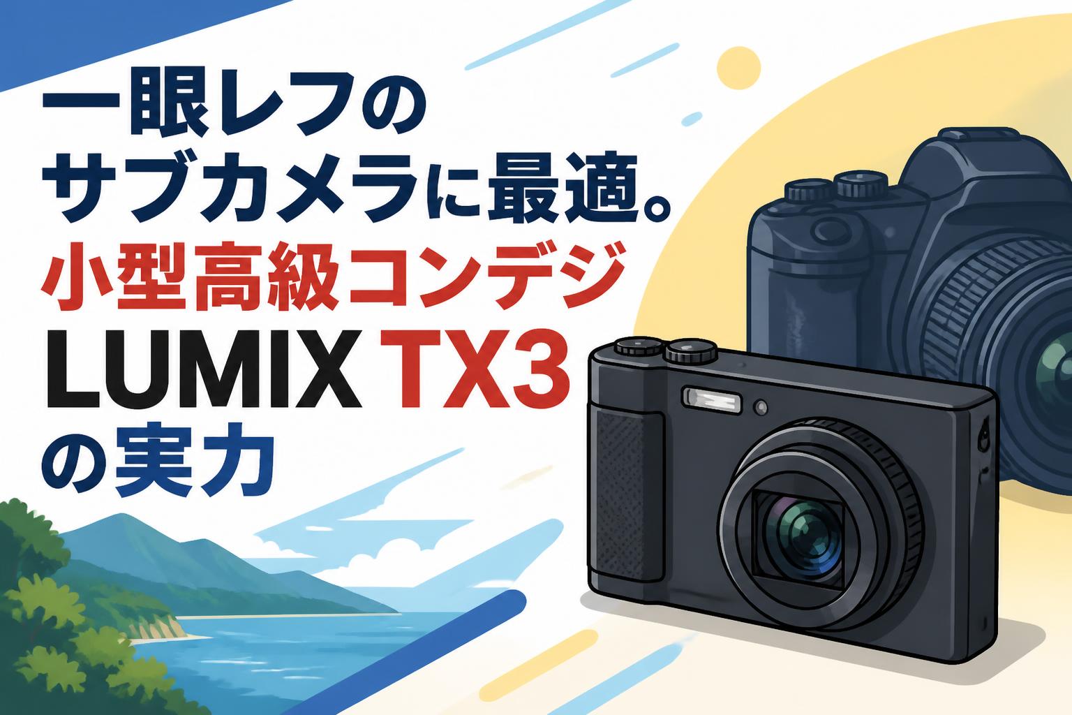 一眼レフのサブカメラに最適。小型高級コンデジLUMIX TX3の実力