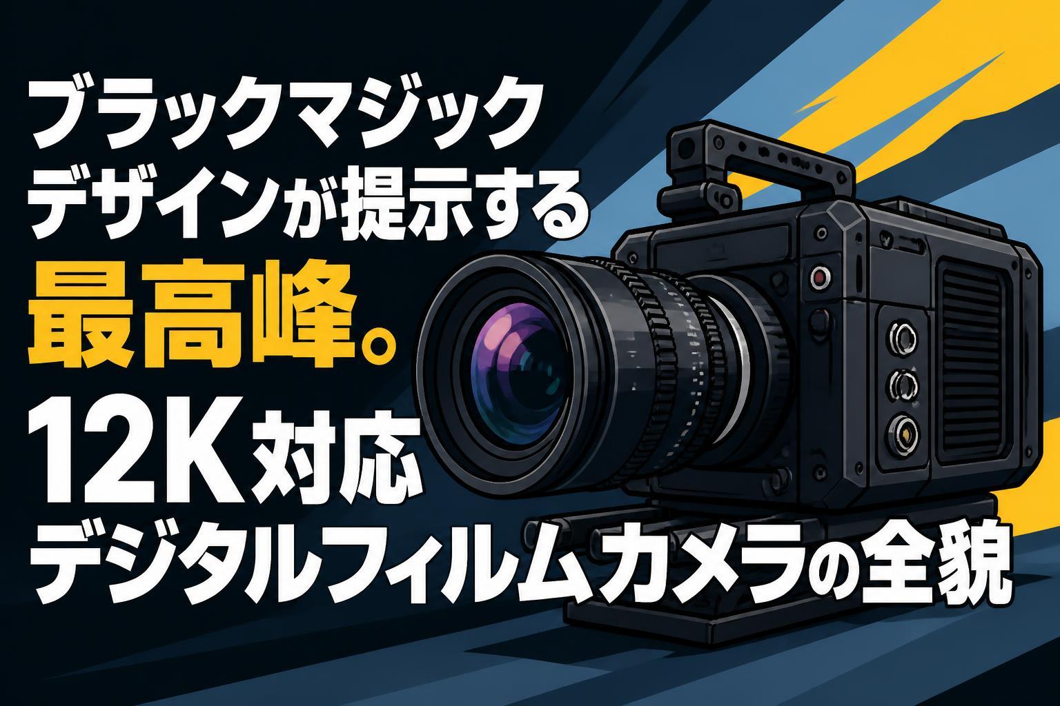 ブラックマジックデザインが提示する最高峰。12K対応デジタルフィルム