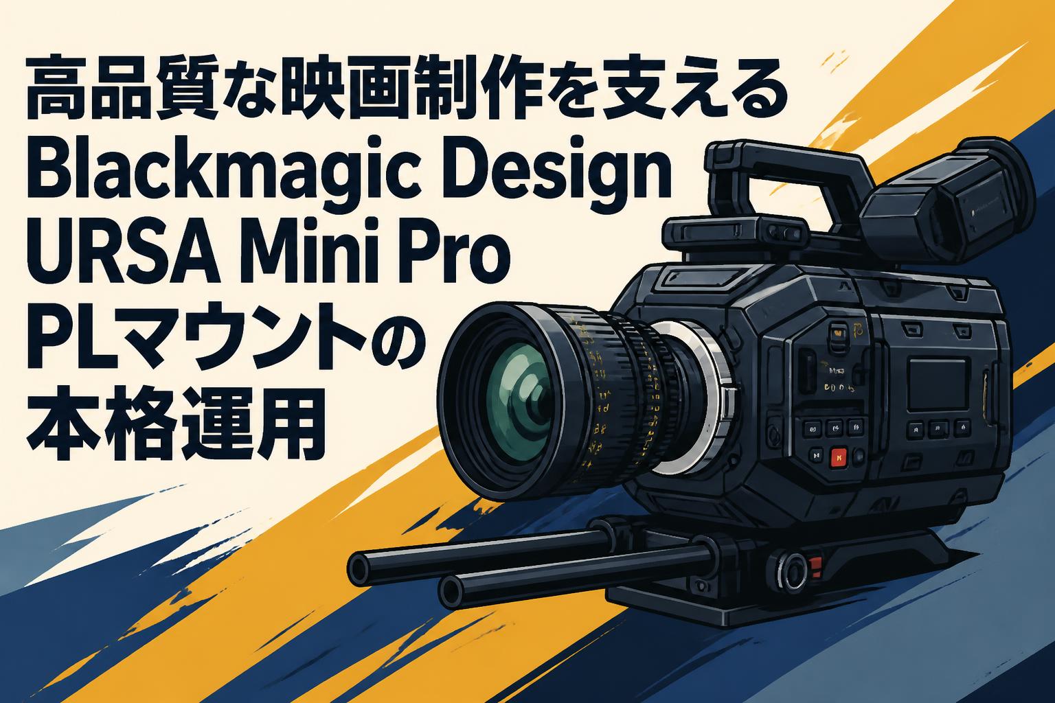 高品質な映画制作を支えるBlackmagic Design URSA Mini Pro PLマウント