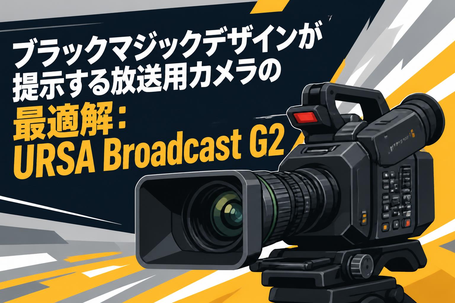 ブラックマジックデザインが提示する放送用カメラの最適解：URSA
