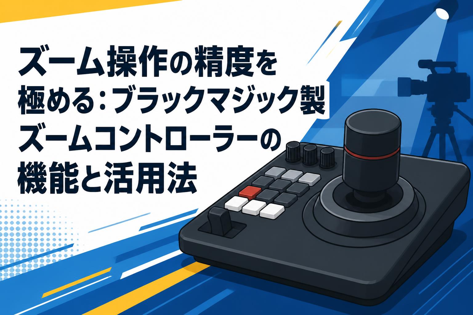 ズーム操作の精度を極める：ブラックマジック製ズームコントローラーの