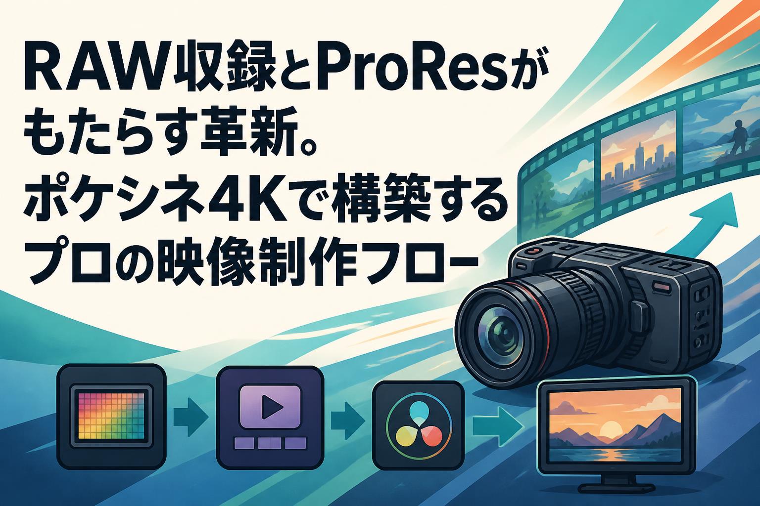 RAW収録とProResがもたらす革新。ポケシネ4Kで構築するプロの映像制作