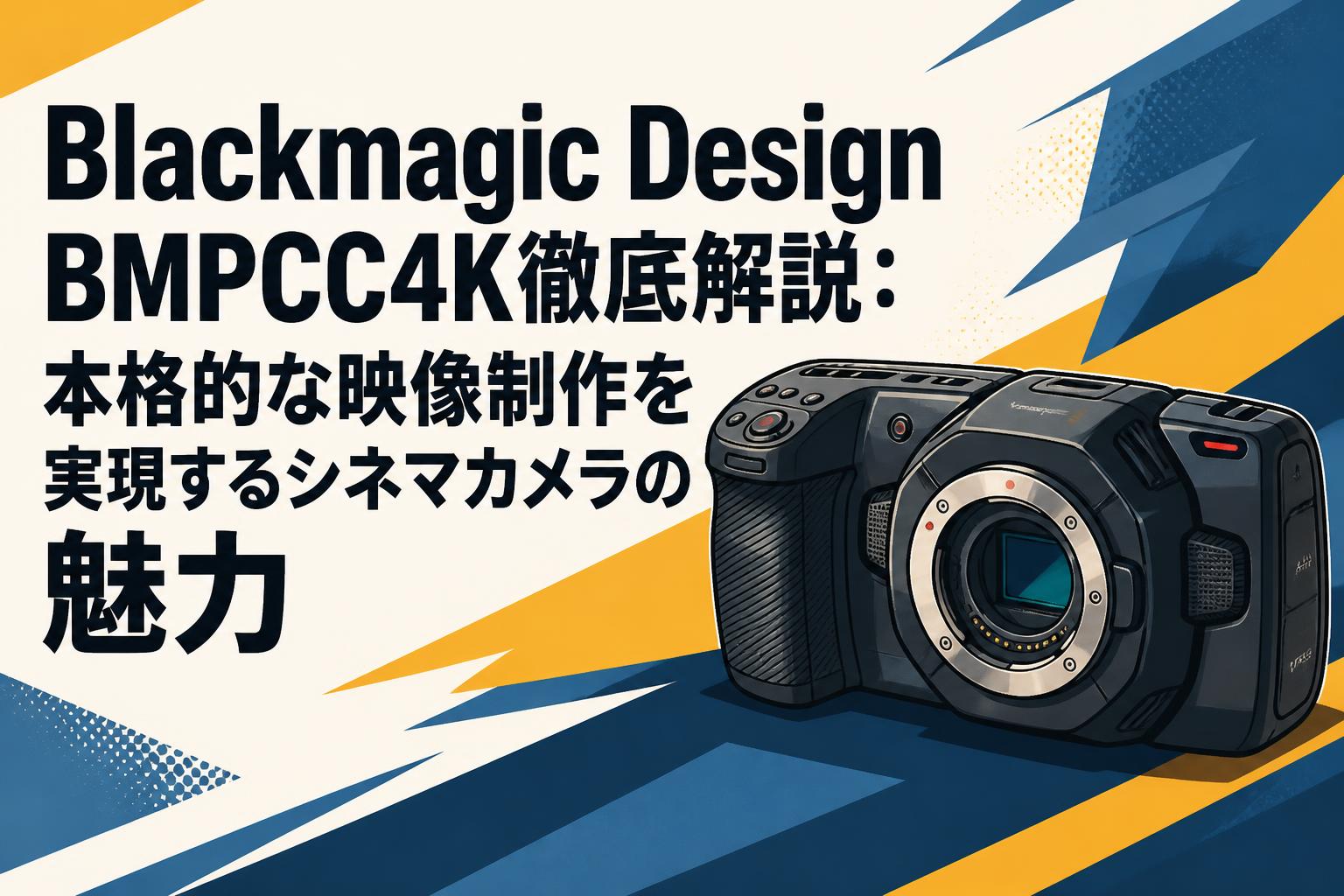 BMPCC4K&6K即戦力シネマセット！ Blackmagic Design BMPCC4K徹底解説：本格的な映像制作を実現する