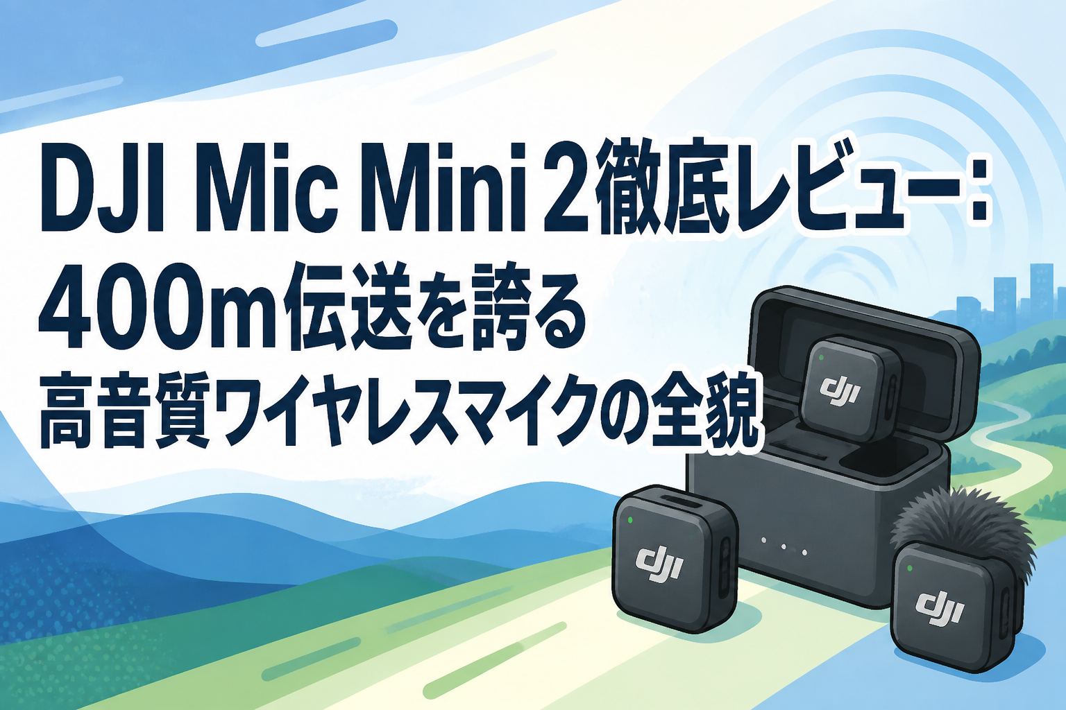 DJI Mic Mini 2徹底レビュー：400m伝送を誇る高音質ワイヤレスマイクの